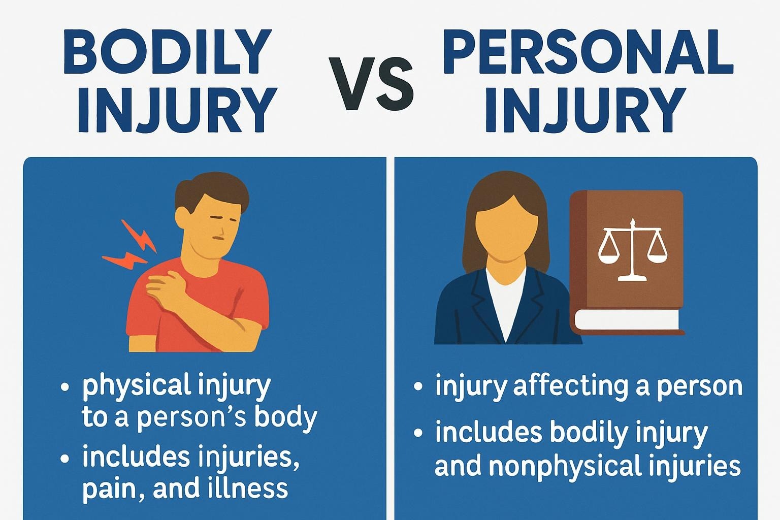 Bodily vs Personal Injury: 7 Key Differences Every Professional Should Know (2025) Bodily vs Personal Injury
