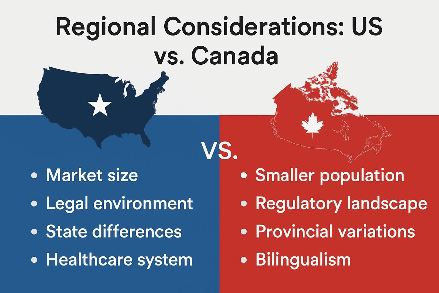 Regional Considerations: US vs. Canada