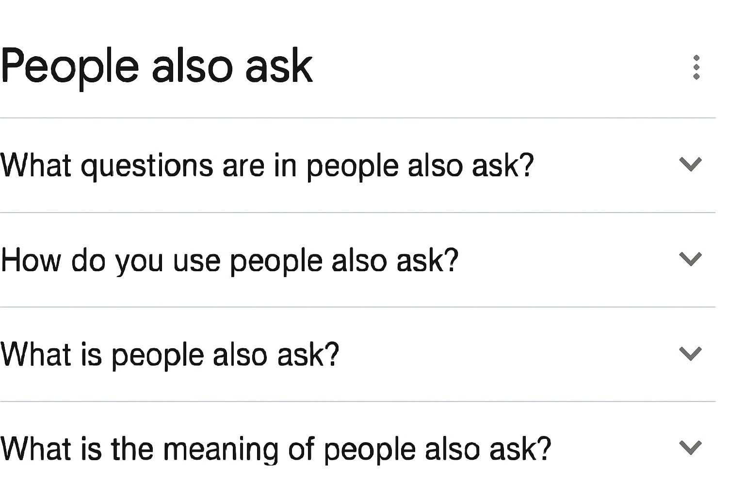 People Also Ask